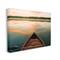 Stupell Industries Canoe on Lake Warm Sunrise Water Reflection Canvas Wall Art